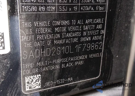 2020 Jaguar I-Pace Hse Ev400 Awd Automatic из США, поврежденный, VIN SADHD2S10L1F79862